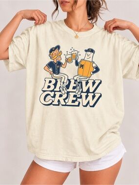 Brew Crew Milwaukee Brewers Unisex T-shirt Baseball Comfort Colors Tee
